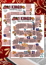 Load image into Gallery viewer, 1 Kings Bible Scavenger Hunt