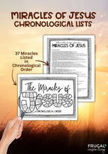 Load image into Gallery viewer, 37 Miracles of Jesus Printable List & Activities