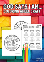 Load image into Gallery viewer, God Says I Am Coloring Wheel