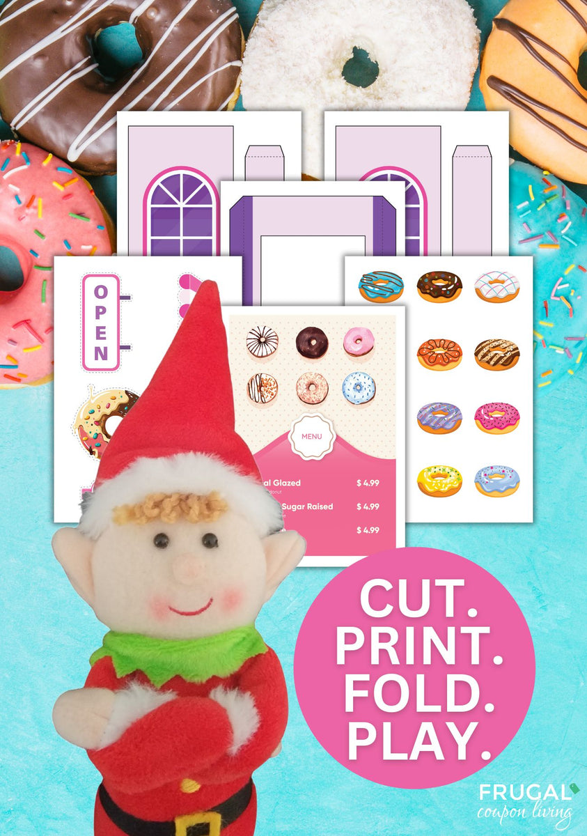Donut Shop Elf Props - Print today! – Frugal Coupon Living