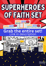 Load image into Gallery viewer, Superhero Faith Coloring Pages