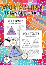 Load image into Gallery viewer, Trinity Popsicle Stick Craft