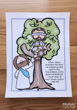 Load image into Gallery viewer, Zacchaeus the Tax Collector Tree Craft