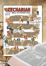 Load image into Gallery viewer, Zechariah Bible Scavenger Hunt