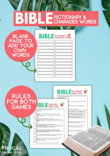 Load image into Gallery viewer, Bible Charades & Pictionary Game Cards