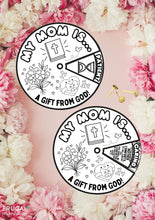 Load image into Gallery viewer, Mother's Day Coloring Wheel - Attributes of Mom