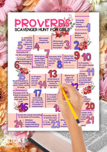 Load image into Gallery viewer, Proverbs Bible Scavenger Hunt