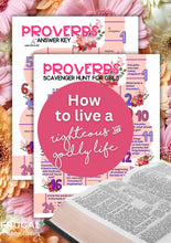 Load image into Gallery viewer, Proverbs Bible Scavenger Hunt