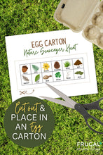 Load image into Gallery viewer, Egg Carton Nature Scavenger Hunt