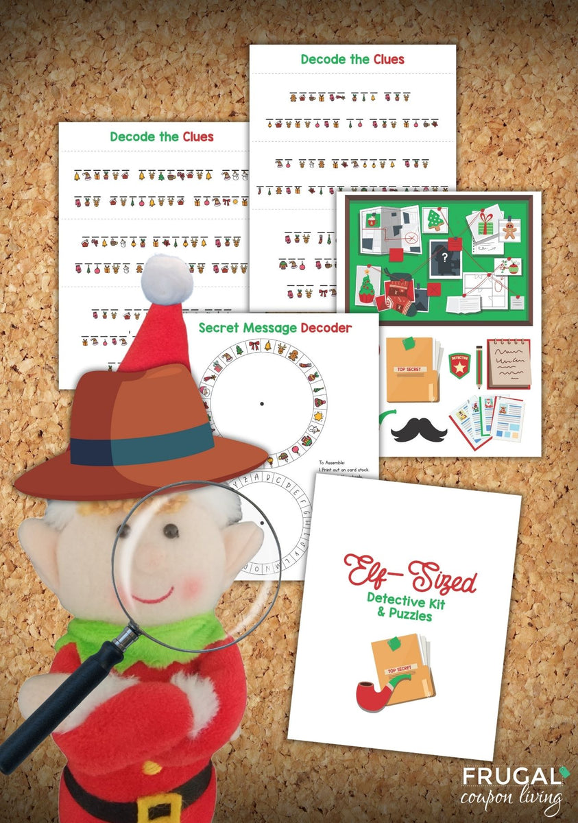 Elf Detective Prop Set with Spy Decoder Wheel Printable prop – Frugal ...