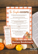 Load image into Gallery viewer, Pumpkin Prayer Printable & Gospel Message
