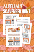 Load image into Gallery viewer, Fall Scavenger Hunt (Indoor & Outdoor)