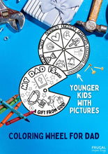 Load image into Gallery viewer, Father's Day Coloring Wheel - Attributes of Dad
