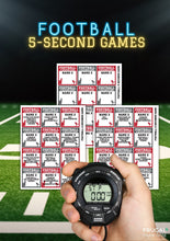 Load image into Gallery viewer, Football Party Games Set |  Charades, Bingo, 5-Second, More