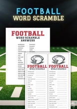 Load image into Gallery viewer, Football Party Games Set |  Charades, Bingo, 5-Second, More