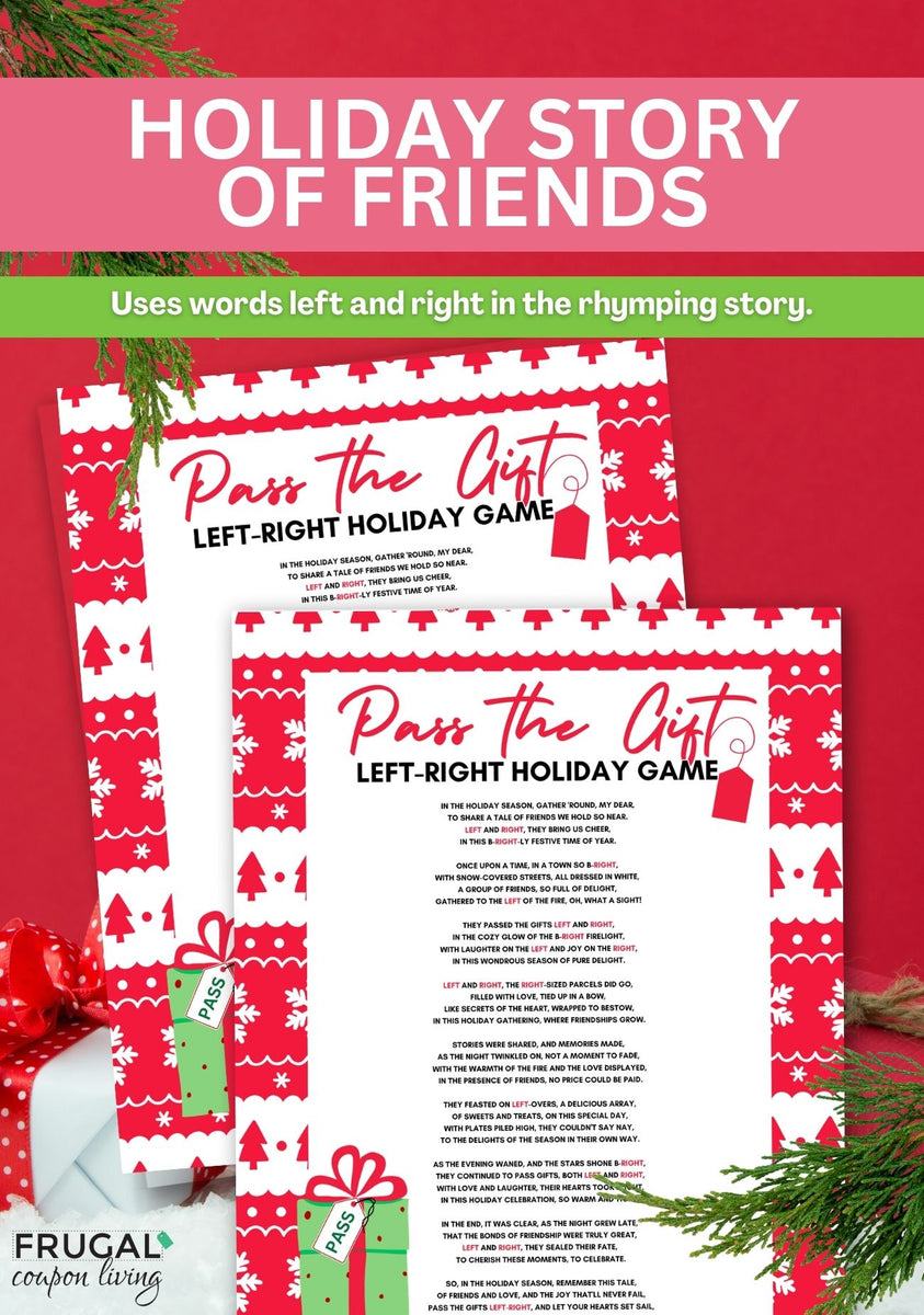 Pass the Gifts Holiday Game for Friends - Print Today! – Frugal Coupon