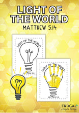 Load image into Gallery viewer, Salt and Light Handprint Craft & Coloring Page