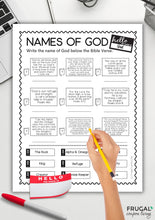 Load image into Gallery viewer, Names of God Worksheet