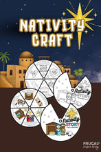 Load image into Gallery viewer, Nativity Story Craft Coloring Wheel