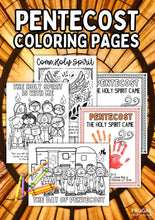 Load image into Gallery viewer, Pentecost Coloring Page & Handprint Art
