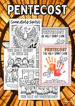 Load image into Gallery viewer, Pentecost Coloring Page & Handprint Art
