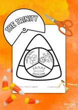 Load image into Gallery viewer, Trinity Candy Corn Coloring Wheel