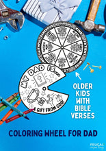 Load image into Gallery viewer, Father's Day Coloring Wheel - Attributes of Dad