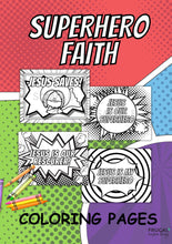 Load image into Gallery viewer, Superhero Faith Coloring Pages