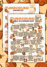 Load image into Gallery viewer, Thanksgiving Bible Scavenger Hunt