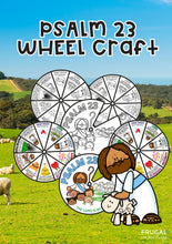 Load image into Gallery viewer, Psalm 23 Coloring Wheel Craft