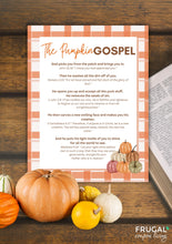 Load image into Gallery viewer, Pumpkin Prayer Printable & Gospel Message