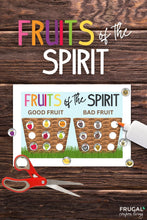 Load image into Gallery viewer, Fruits of the Spirit Worksheet Sorting Activity