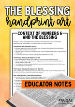 Load image into Gallery viewer, The Blessing Handprint Art