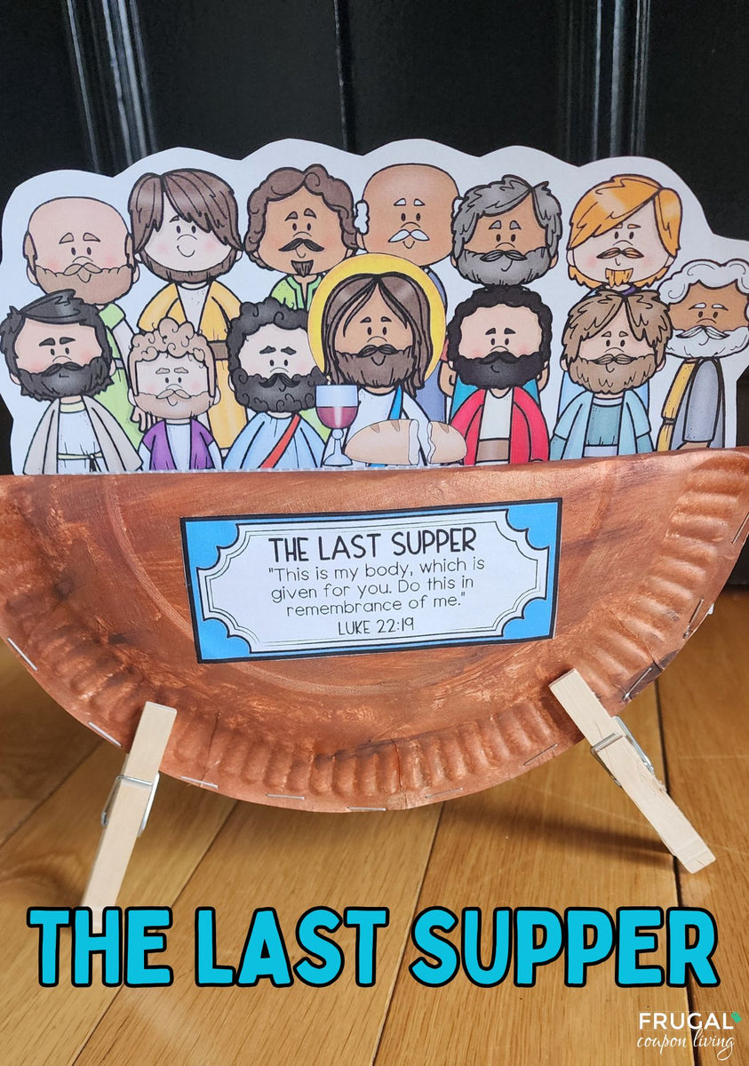 The Last Supper Kids Craft Jesus The 12 Disciples Paper Plate Craft the-last-supper-kids-craft-jesus-the-12-disciples-paper-plate-craft