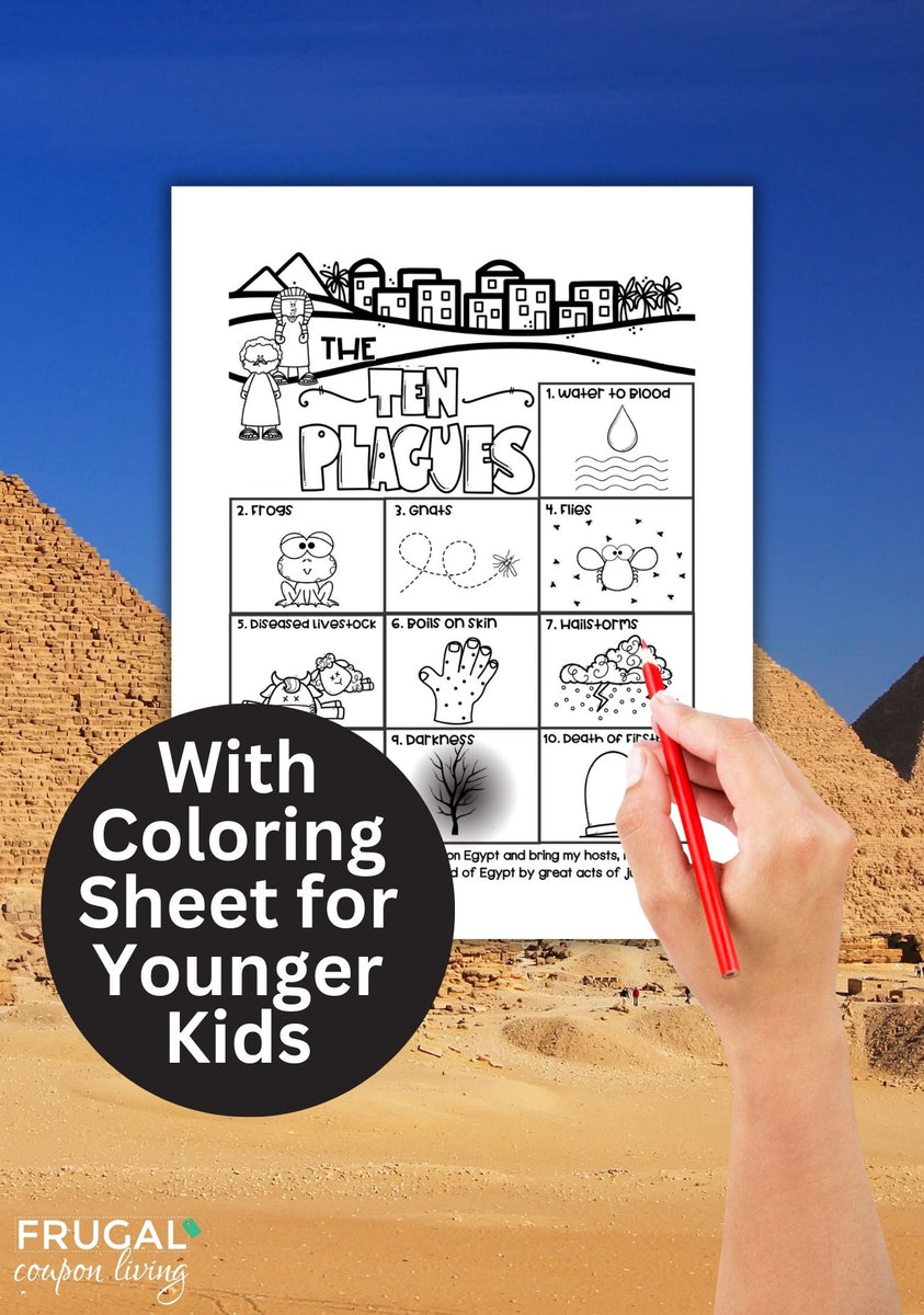10 Plagues of Egypt Craft Printable - Color Wheel and Coloring Page – Frugal Coupon Living 10 Plagues of Egypt Craft Printable - Color Wheel and Coloring Page – Frugal Coupon Living