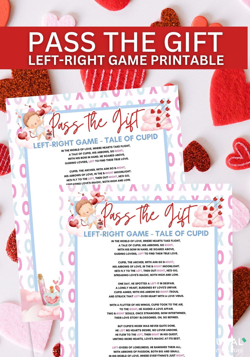 Valentine Pass the Gift Game Printable - Fun Valentine's Day Activity ...