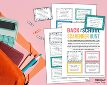 Load image into Gallery viewer, Back to School Scavenger Hunt