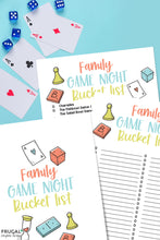 Load image into Gallery viewer, Family Game Night - Game Instructions & Game Bucket List