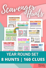 Load image into Gallery viewer, Year Round Holiday Scavenger Hunt Set