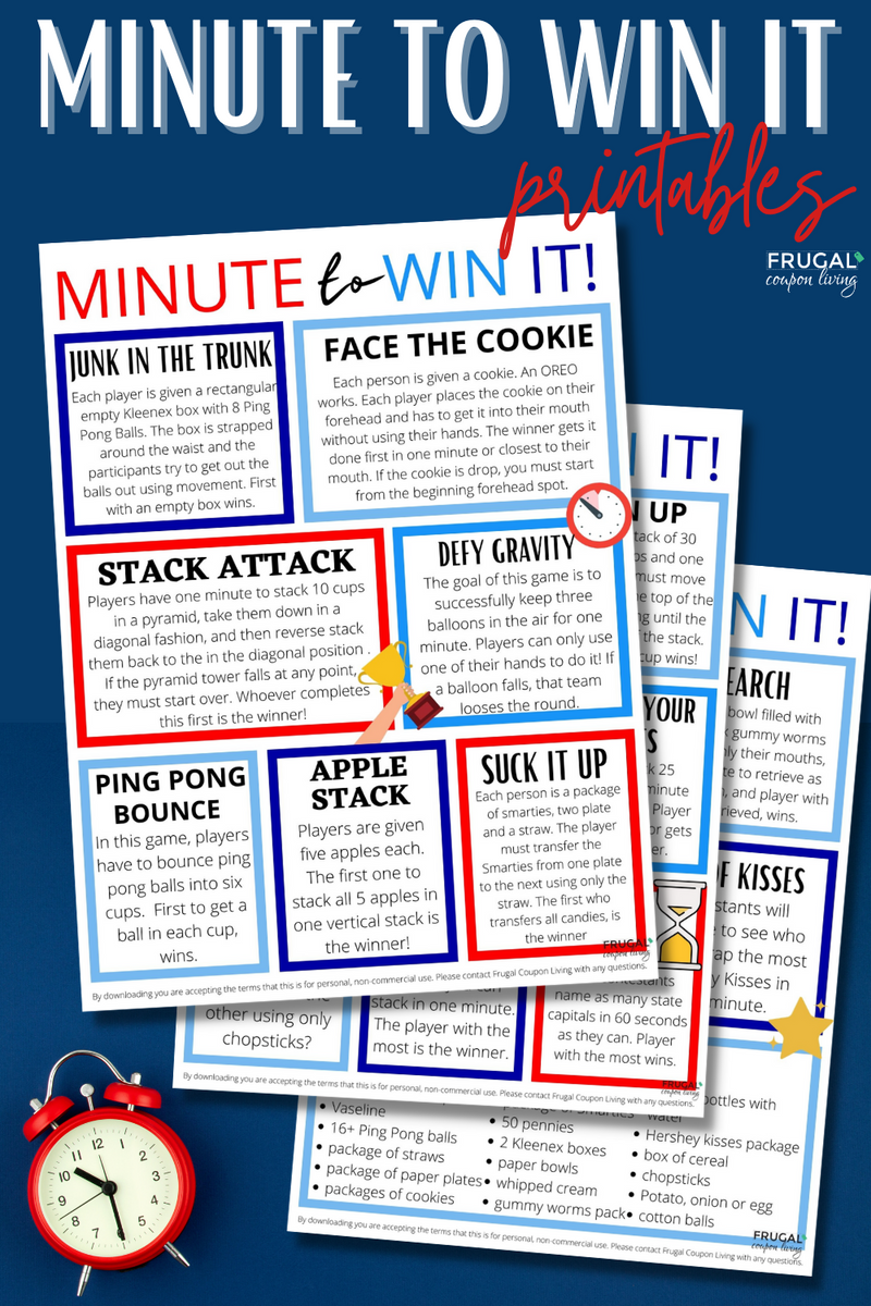 Party Games for Kids Bundle | Games Directions + Supply List Printable ...