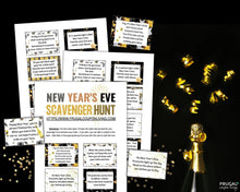 Load image into Gallery viewer, New Year's Eve Scavenger Hunt Riddles