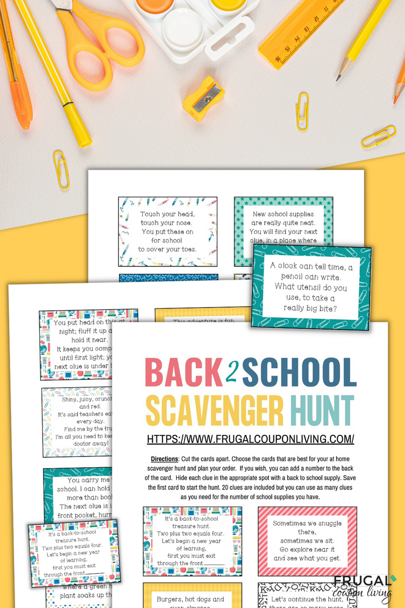 School Supplies Scavenger Hunt: Free Printable Activity for Preschool -  Discovering Mommyhood