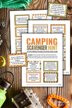 Load image into Gallery viewer, Camping Scavenger Hunt Riddles