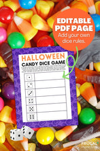 Load image into Gallery viewer, Halloween Candy Dice Game