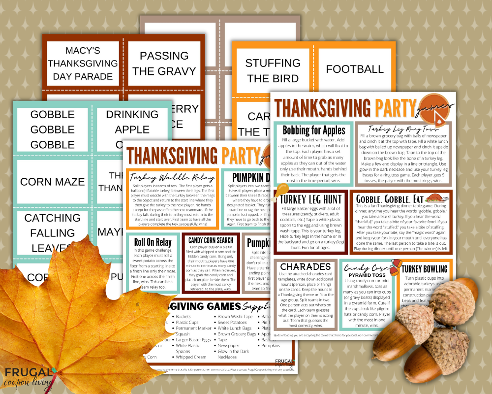 24 FANTASTIC Thanksgiving Party Activities for Kids and Adults!🙌