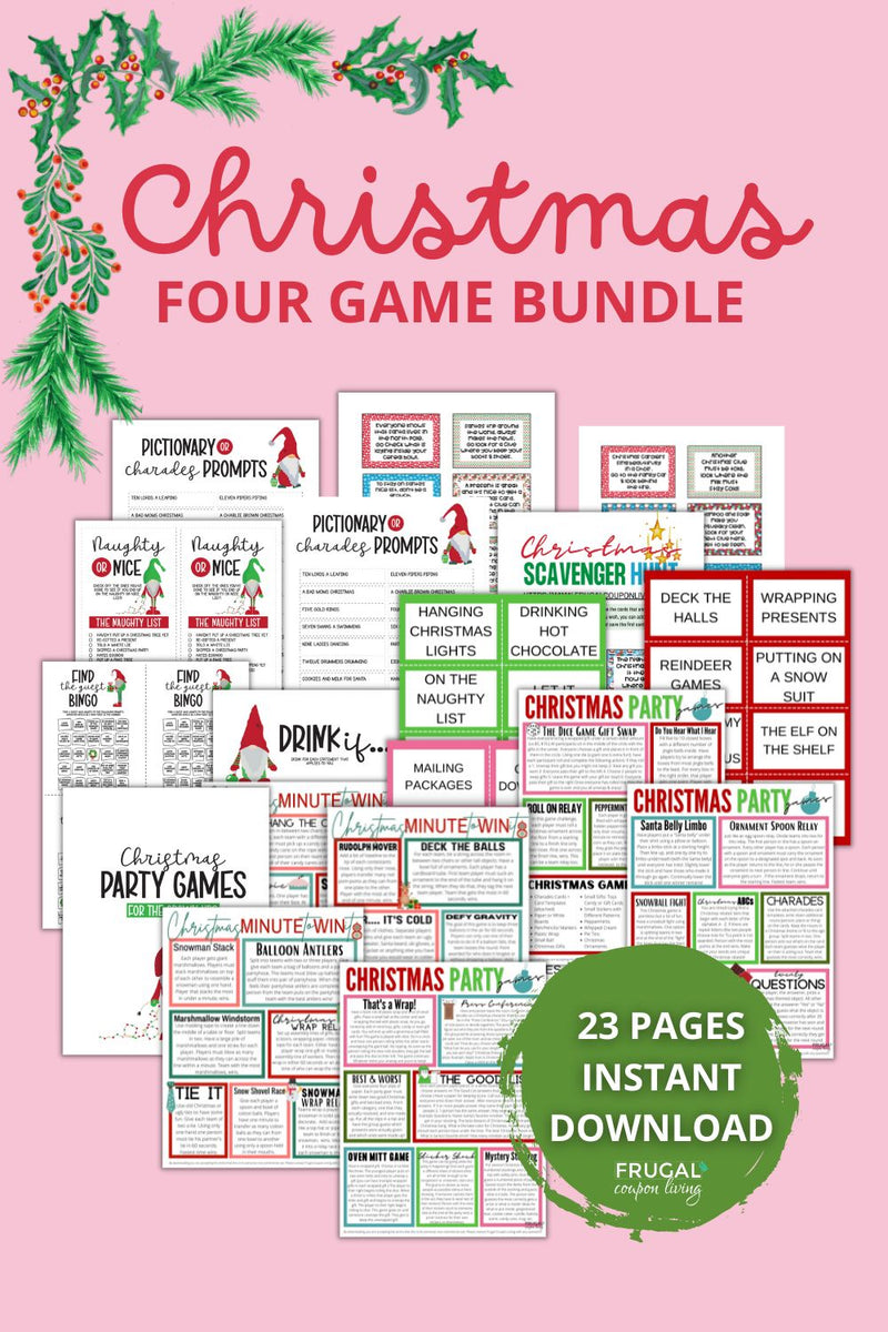 Christmas Party Bundle includes Holiday Games and Fun Scavenger Hunt ...