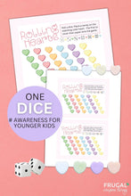 Load image into Gallery viewer, Valentine Conversation Hearts Dice Game
