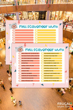 Load image into Gallery viewer, Mall Scavenger Hunt Checklist Printable Set