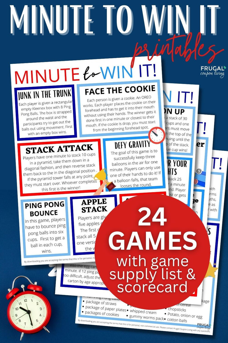 Top 50 Minute to Win It Games