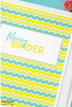 Load image into Gallery viewer, Moving Organization Binder